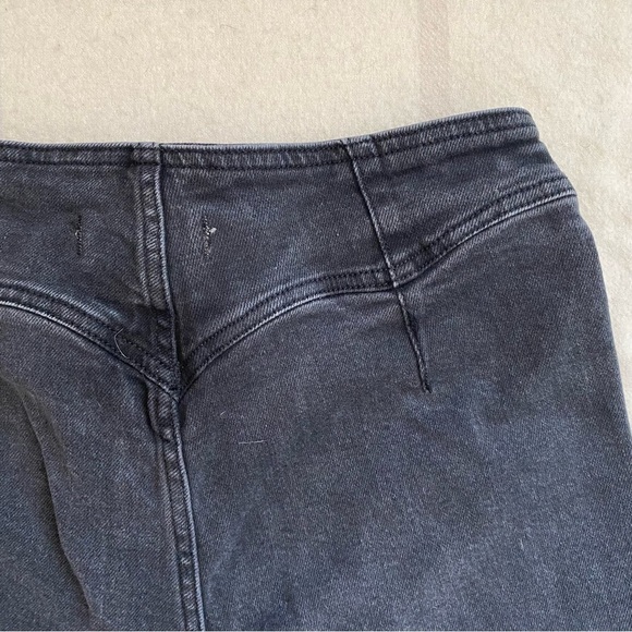 We The Free High Rise Button Fly Jeans Black Denim Women’s Size 29 - Picture 5 of 12